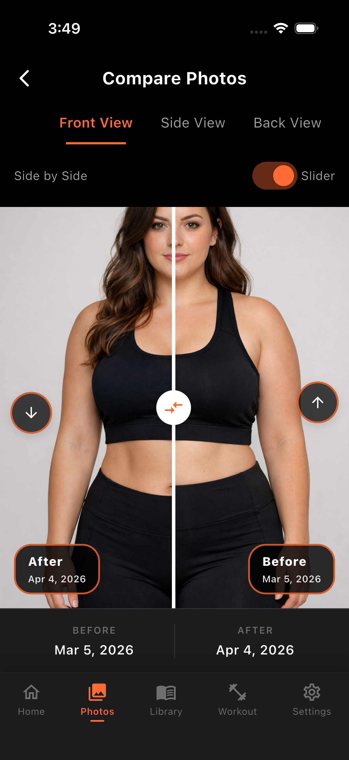 Slider Comparison