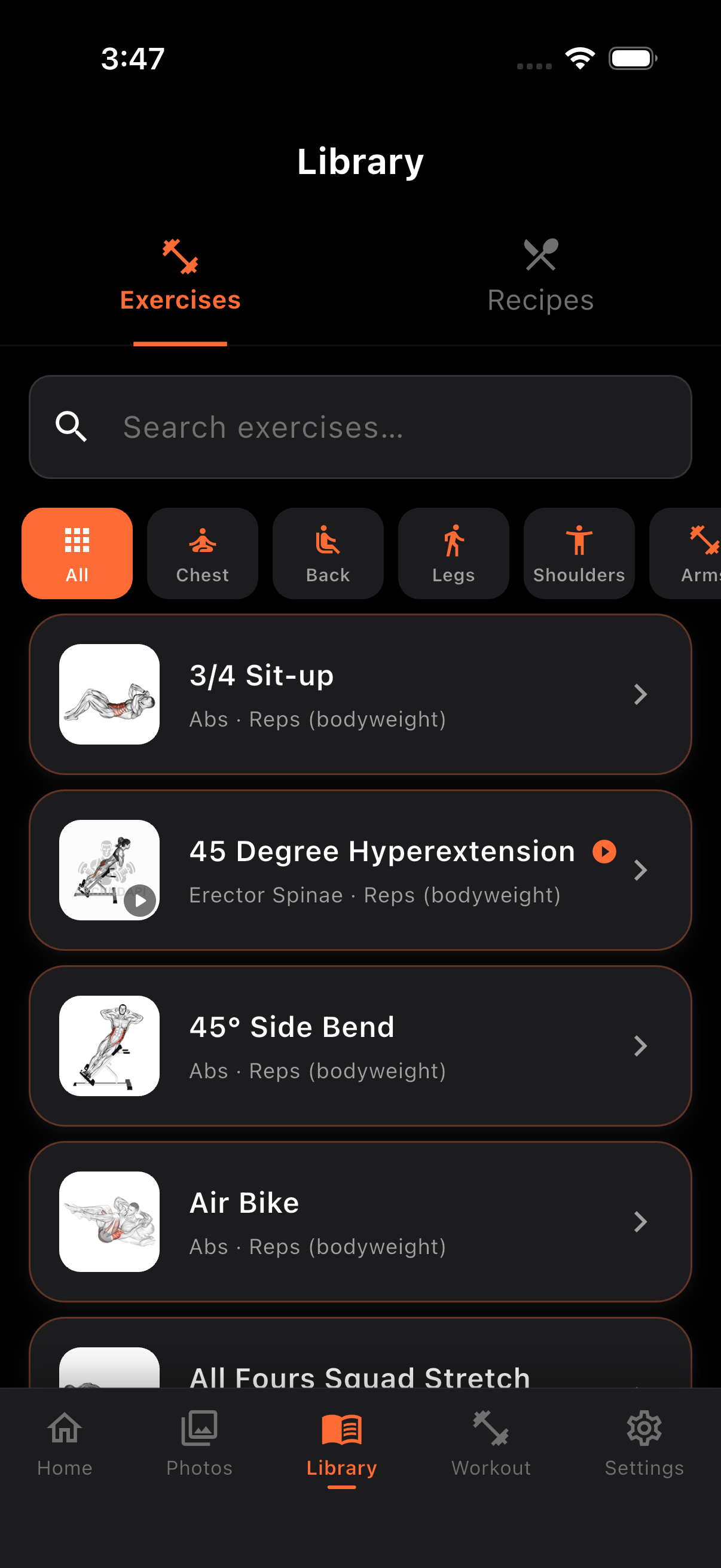 Exercise Bank
